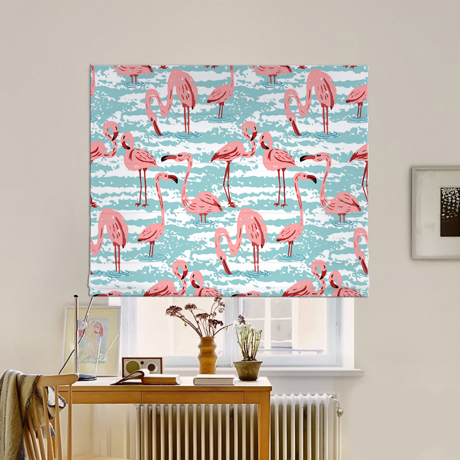 

Римская штора система Classic InHt Фотопечать Фламинго 15-064 Блэкаут 140х170 см