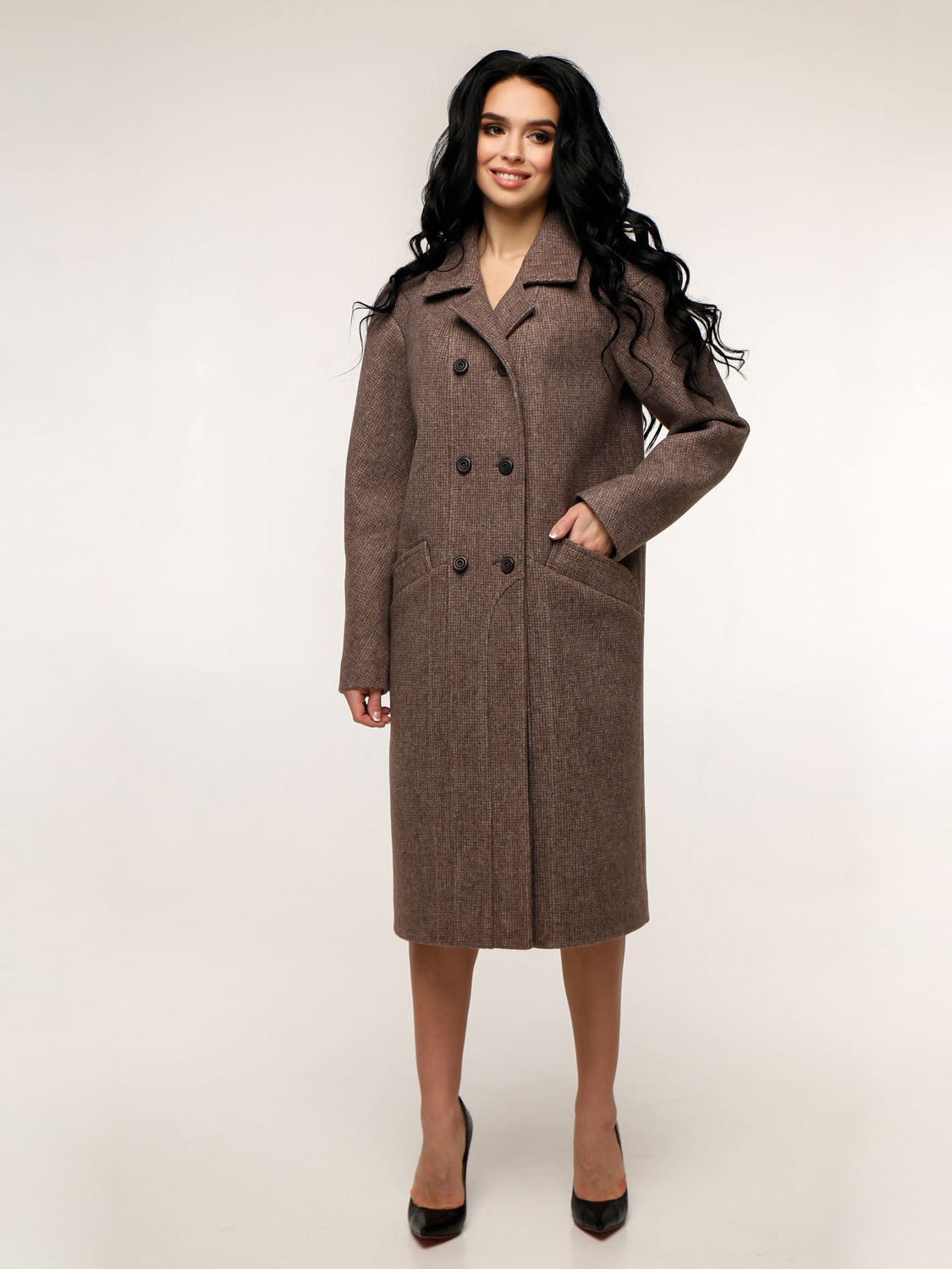 

Пальто Favoritti В-1241  Кофейное, Пальто Favoritti В-1241 44 Кофейное