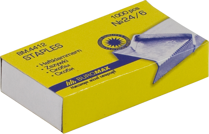 

Набор скоб Buromax №24/6 10 уп по 1000 шт (BM.4412)