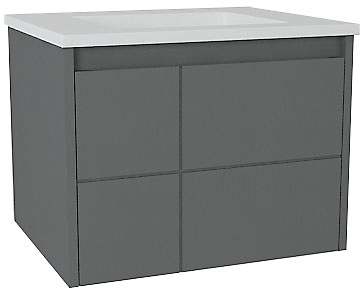 

Тумба подвесная DEVIT LAGUNA с умывальником 60, антрацит (0020110A)