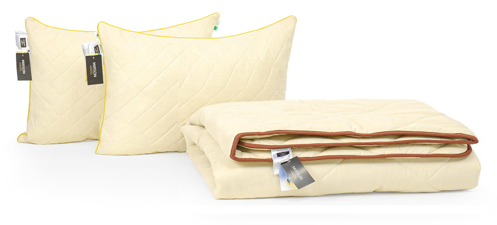 

Набор с шелковым волокном MirSon Деми Carmela №3572 Одеяло 172х205 + 2 подушки 50x70 средние