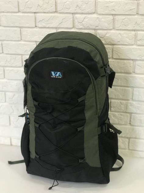 

Рюкзак туристический VA T-09-8 55л Black/Green