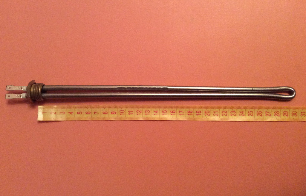 

Тэн прямой для полотенцесушителей из нержавейки 800W на резьбе 1/2" Sanal Турция