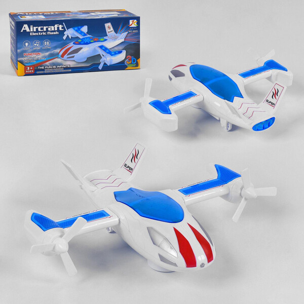 

Игрушка самолет Aircraft Electric Flash со световыми эффектами 24 см Белый (41694)