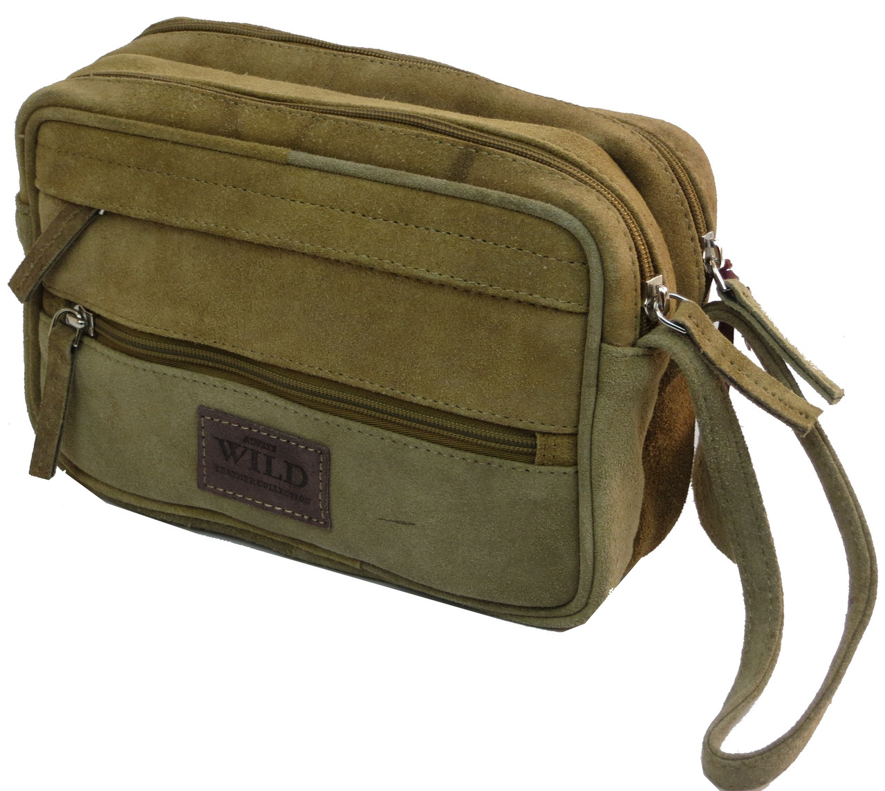 

Сумка-барсетка замшевая Always Wild. 12127-NZS1TAN Olive (23х15х7 см)