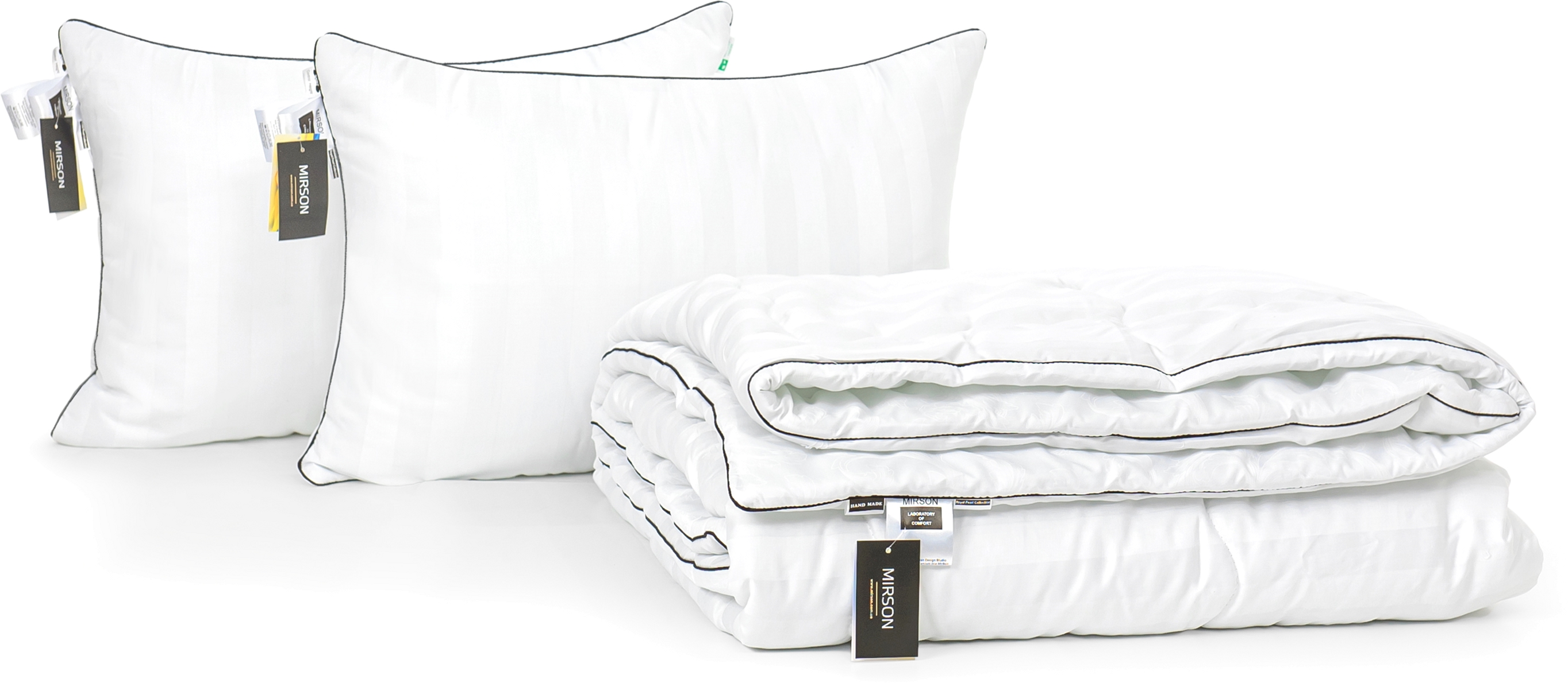 

Набор с шерстяным волокном Mirson Деми "Royal Pearl Hand Made" №3750 одеяло 220x240 см + 2 подушки 50х70 см упругие