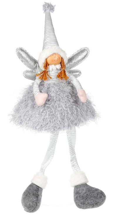 

Мягкая новогодняя фигура-игрушка "Фея серая", набор 2 шт (822258)
