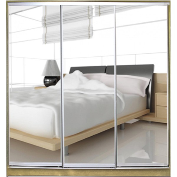 

Шкаф купе Стандарт 1 Зеркало 2100x2200x450 трехдверный Matroluxe