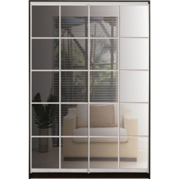 

Шкаф купе Стандарт 2 Зеркало-1 1500x2200x600 двухдверный Matroluxe