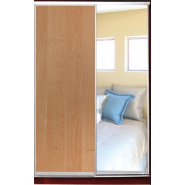 

Шкаф купе Классик 1 ДСП/Зеркало-13 1100x2400x450 двухдверный Matroluxe