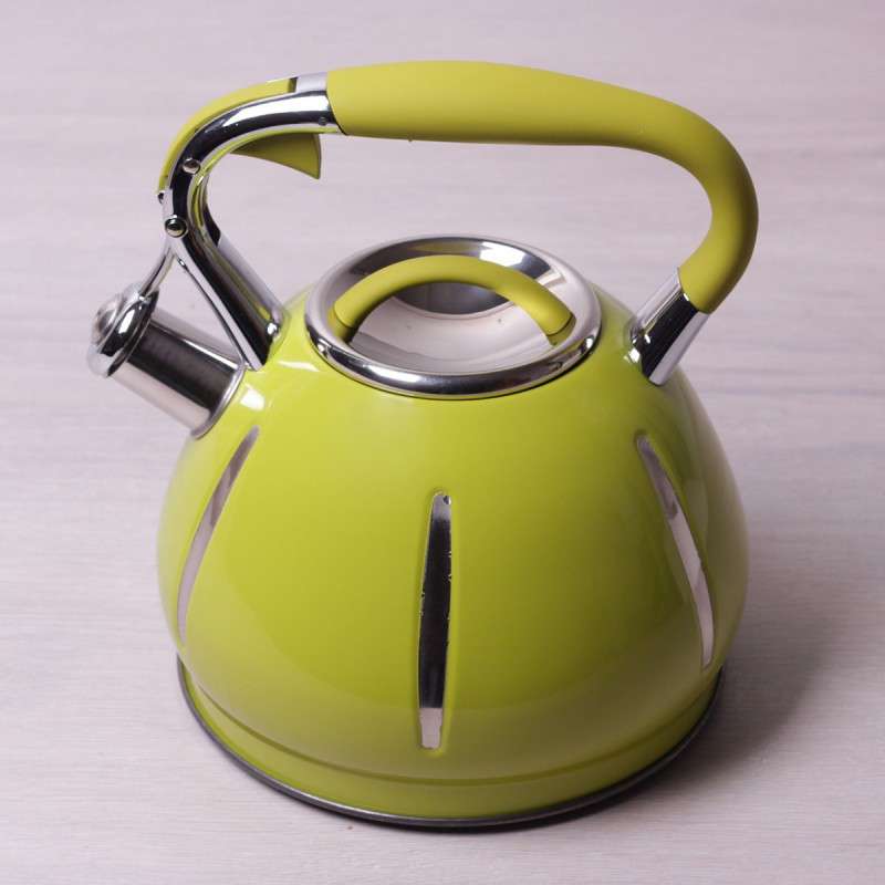 

Чайник 3л из нержавеющей стали со свистком и бакелитовой ручкой Kamille 0691A