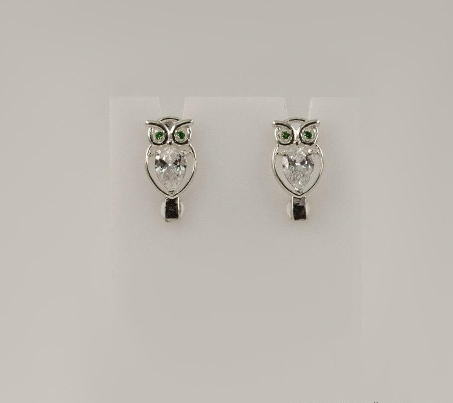 

Серьги совы Maxi Silver 8099