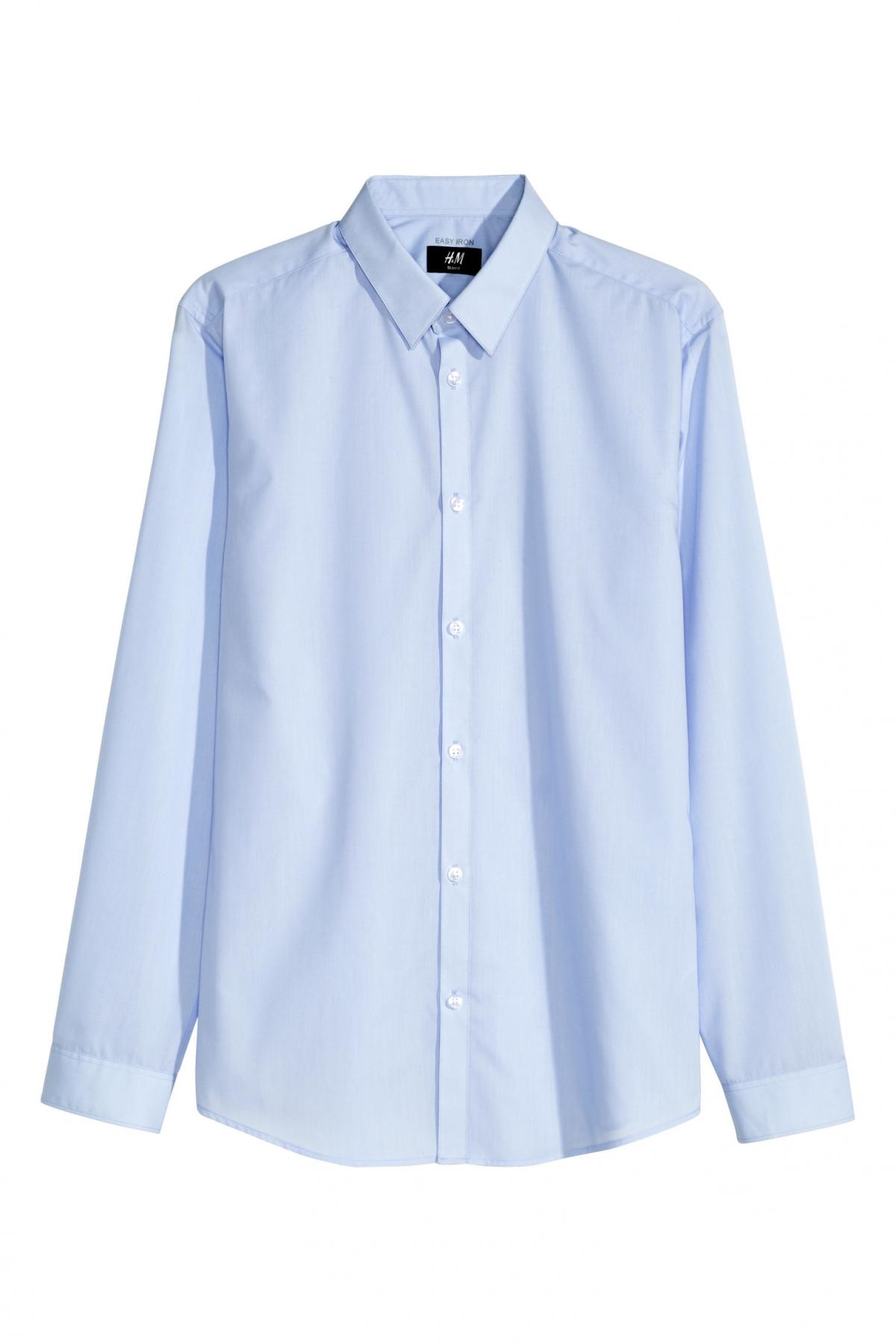 

Рубашка Easy iron H&M  Голубая, Рубашка Easy iron H&M xs Голубая