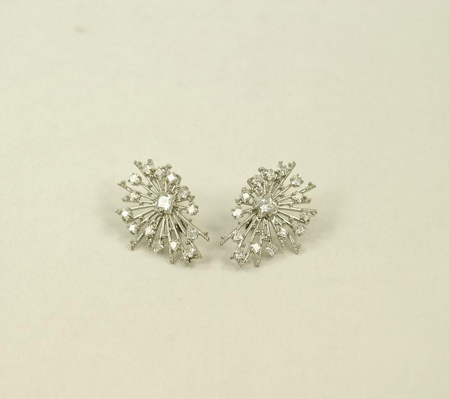 

Сережки паутина с росой Maxi Silver 8480