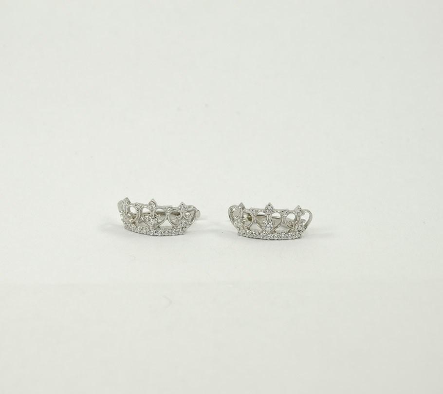 

Серьги корона Maxi Silver 8508
