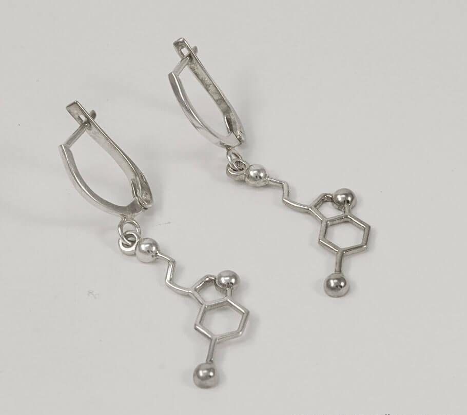 

Серьги серотонин Maxi Silver 7753