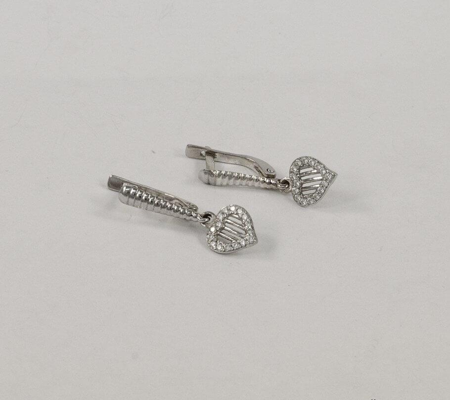 

Серьги с сердцем Maxi Silver 3846