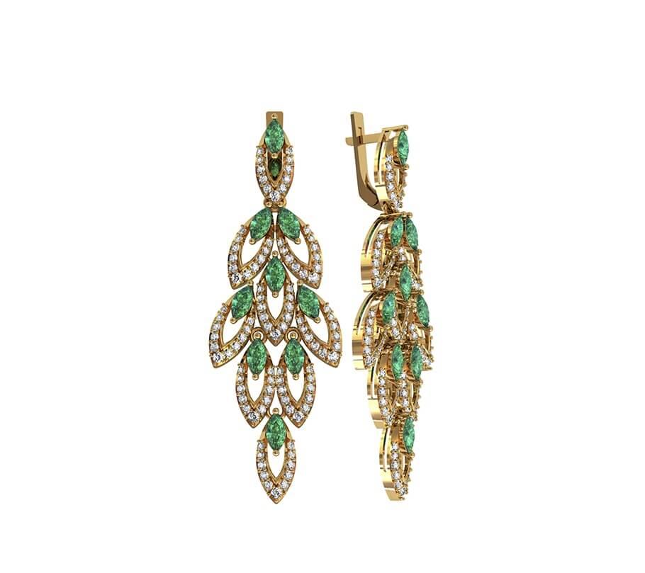 

Сережки маркиз Maxi Silver 8500