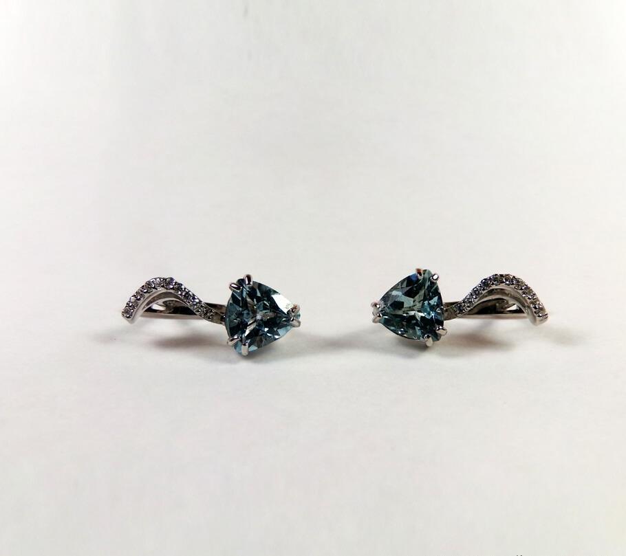 

Серьги женские классика Maxi Silver 4072
