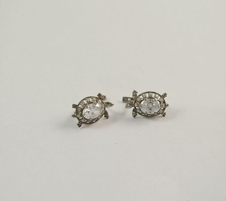 

Серьги черепаха Maxi Silver 4140