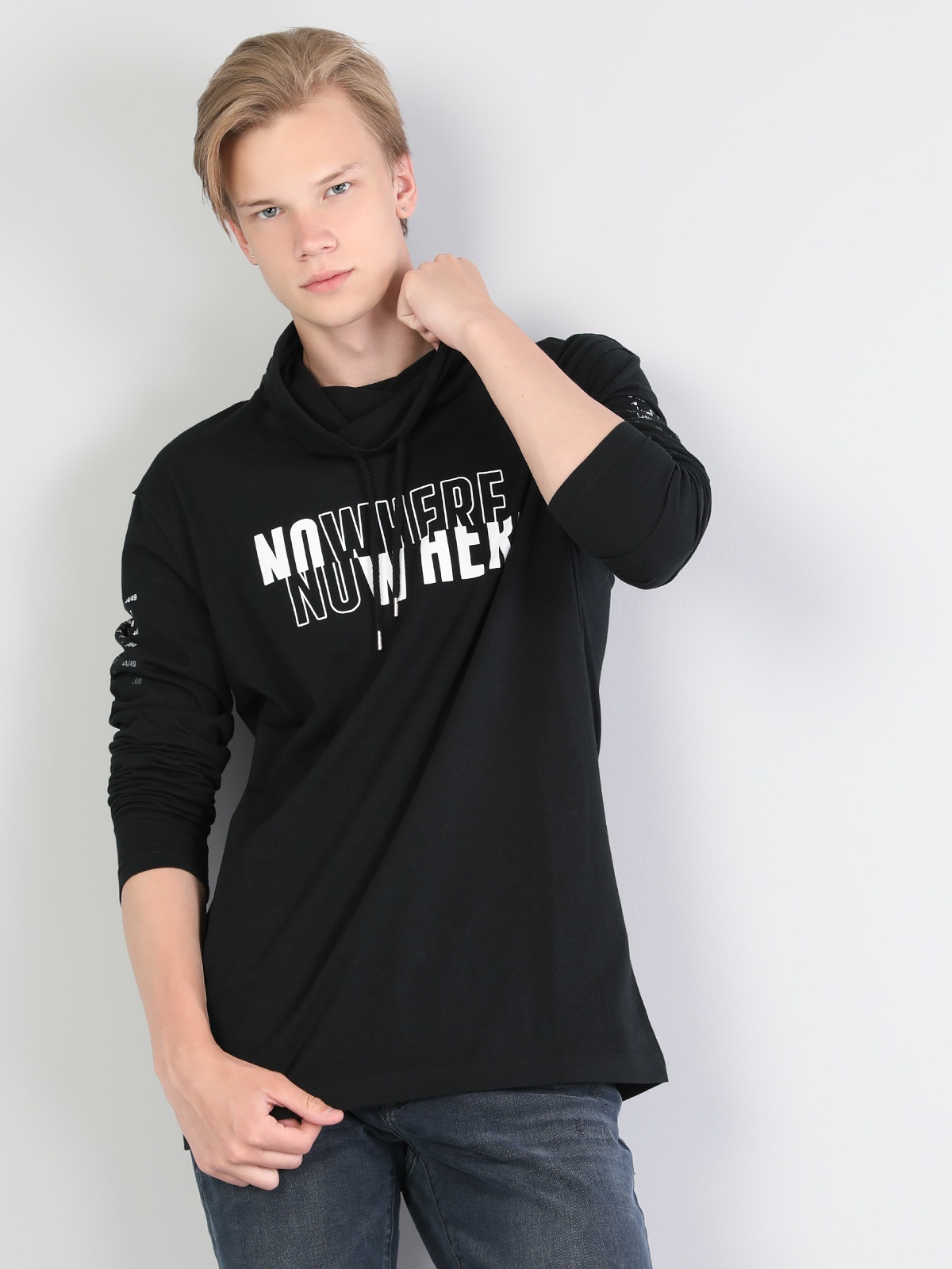

Футболка с длинными рукавами Colin's CL1041282BLK S