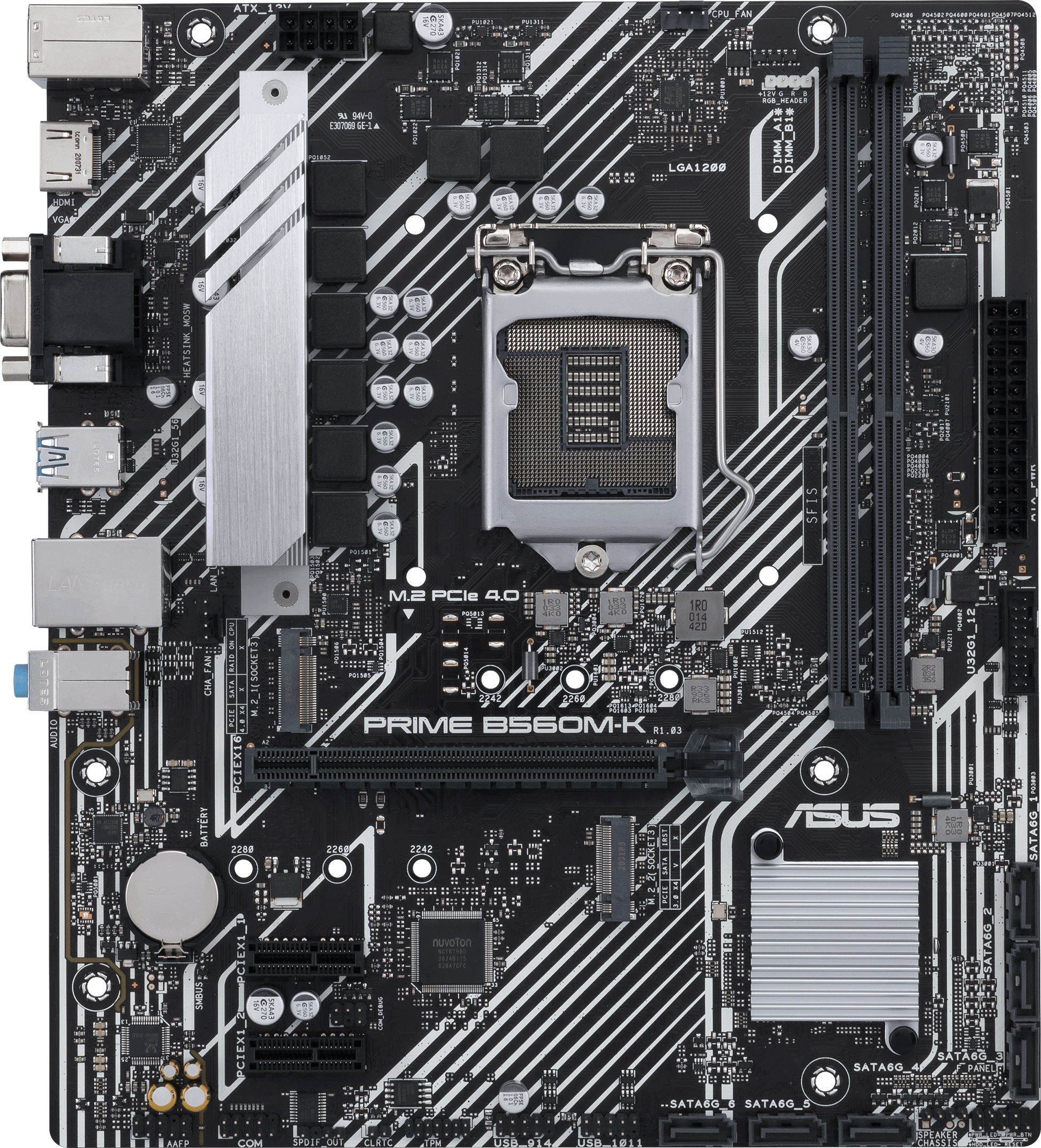 Акція на Материнская плата Asus Prime B560M-K (s1200, Intel B560, PCI-Ex16) від Rozetka UA