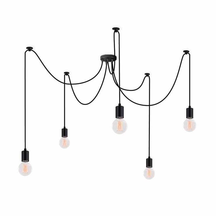 

Люстра подвесная Atma Light 5 плафонов серии Loft Spider-5