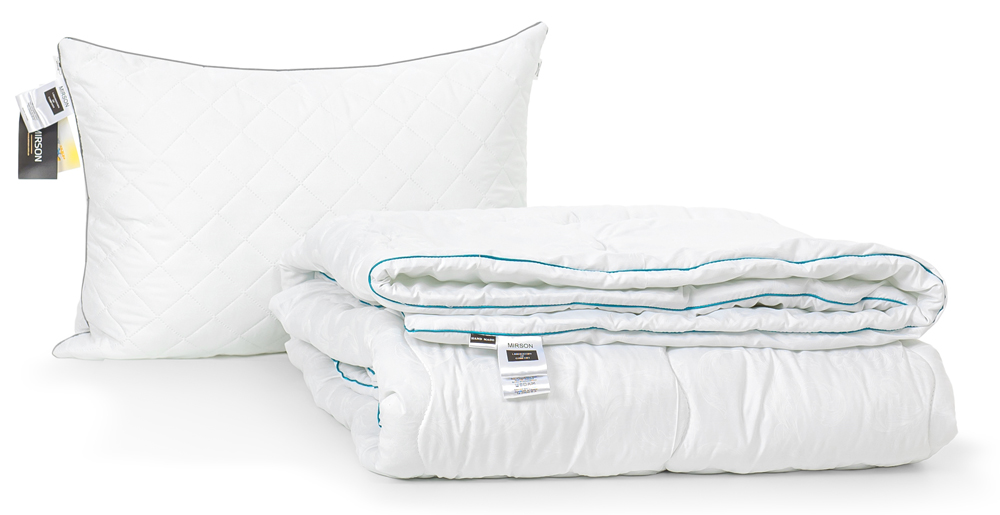 

Набор с эвкалиптовым волокном MirSon Eco Line Деми Jojoba Hand Made №2597 Одеяло 155х215 + подушка 50х70 средняя