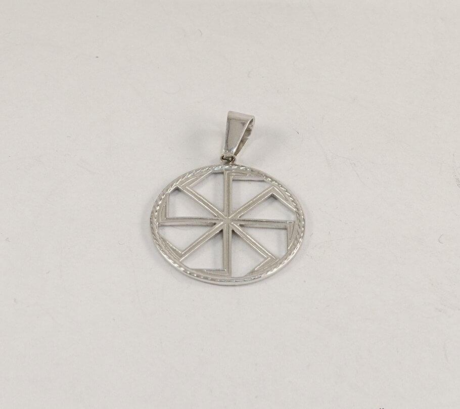 

Двухсторонний оберег КОЛОВРАТ (Колядник и Ладинец) Maxi Silver 2433