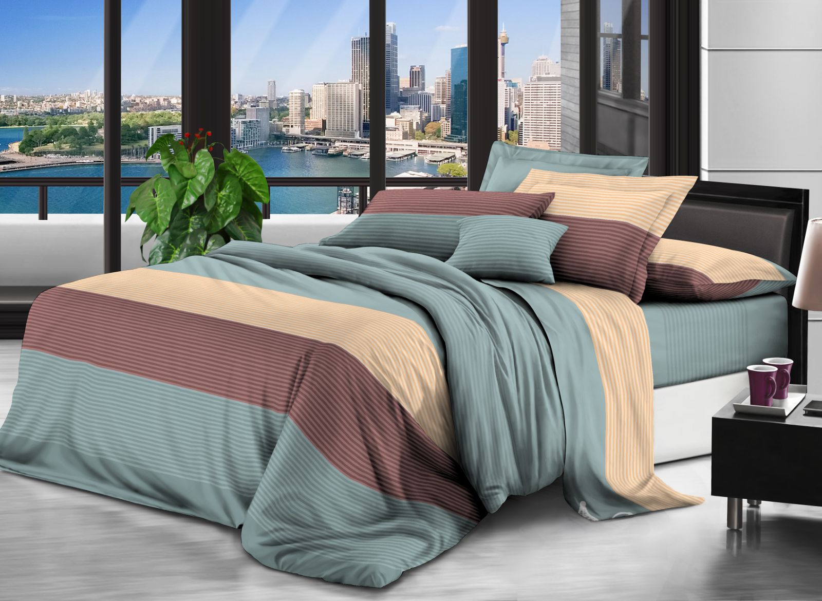 

Комплект постельного белья MirSon Бязь Premium №117 Milano 2 175х210