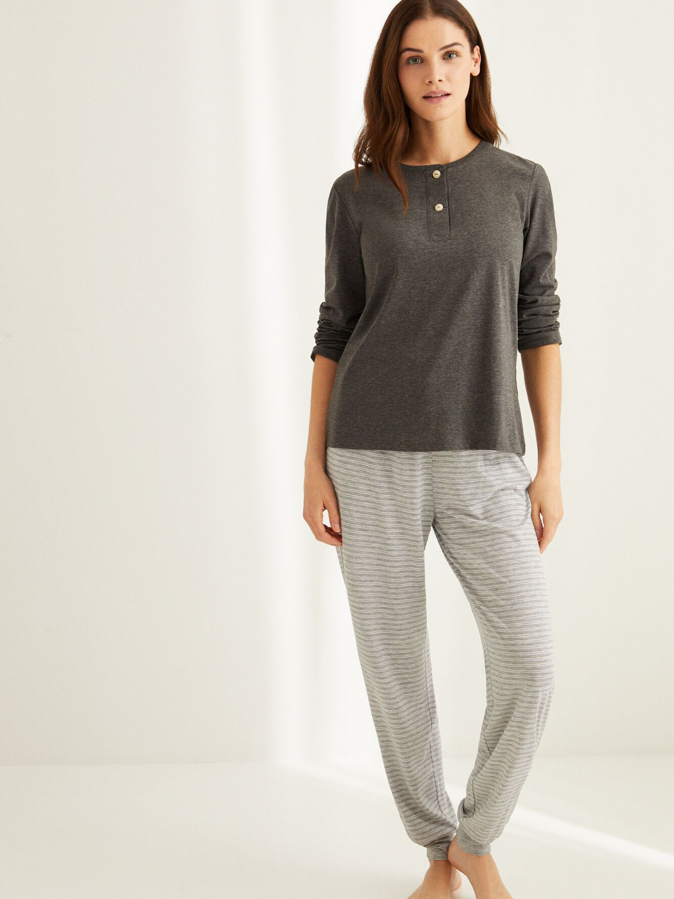 

Пижамный лонгслив Women'Secret 3279561-46 S Серый