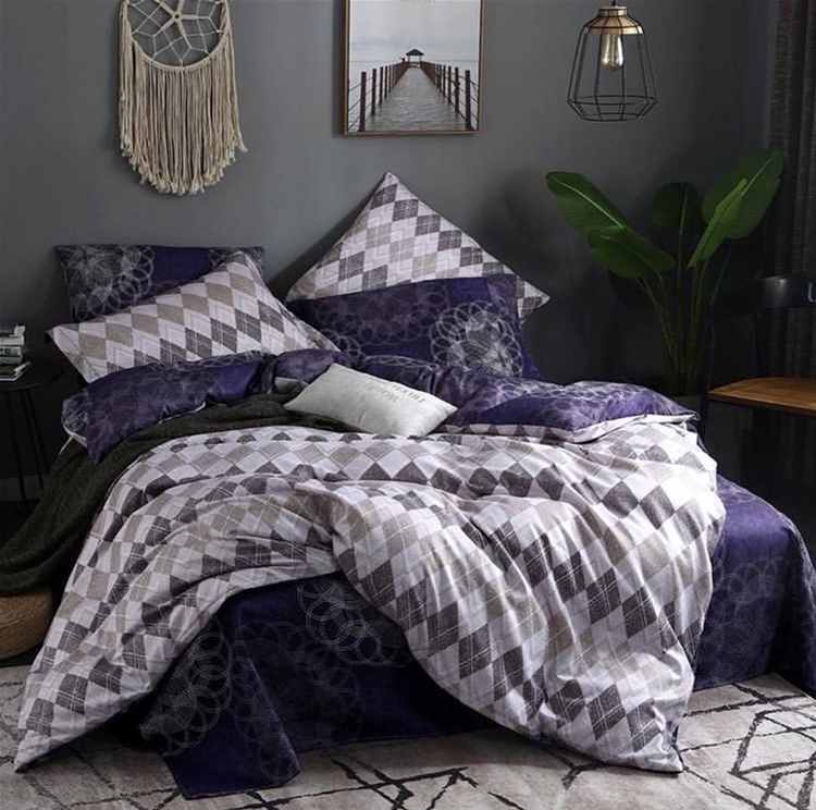 

Комплект постельного белья MirSon Бязь Premium 17-0135 Purple 2х160х220 см