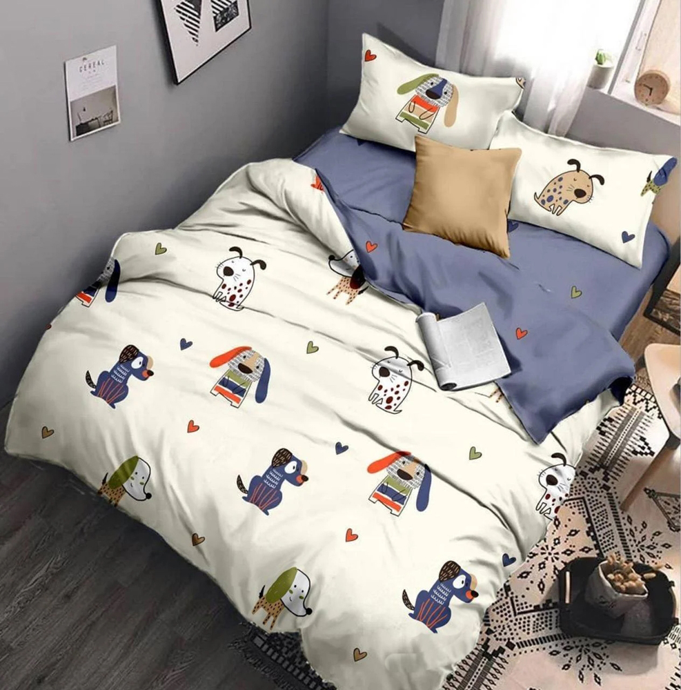 

Комплект постельного белья MirSon Бязь Premium 17-0314 Little Doggy Детский