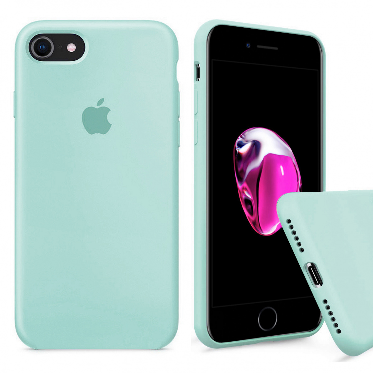 Чохол Wemacy Silicone Full case для iPhone 7/8/SE 2020 Mint (AFC0093
