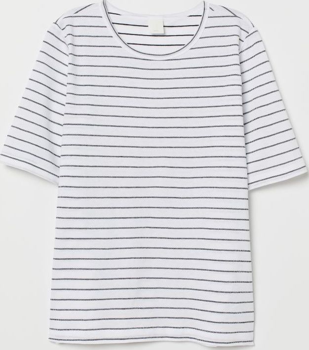 

Футболка H&M 060740824_stripped XXS Белая с черным