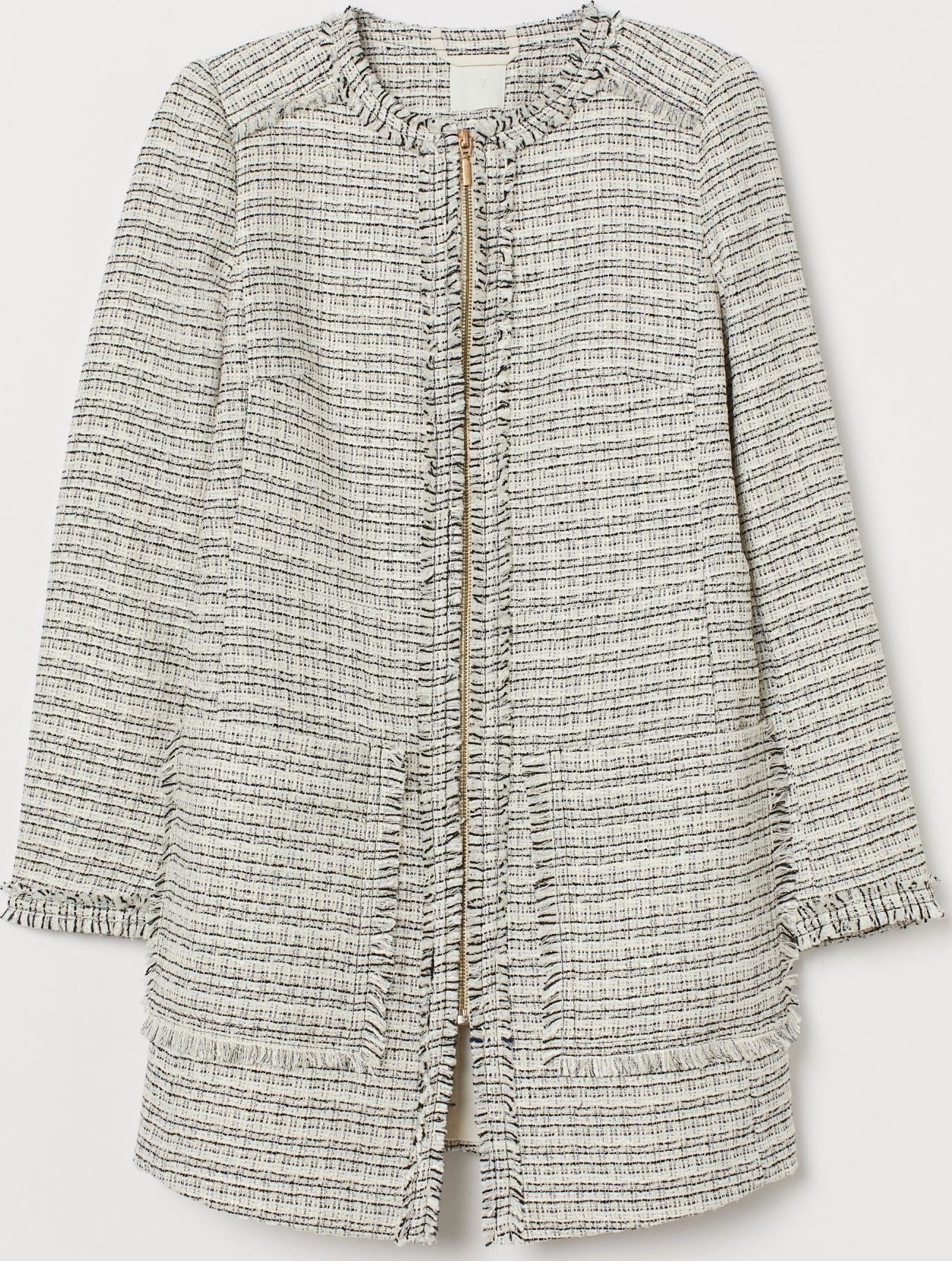 

Пальто H&M 060833534 42 Кремовое с черным