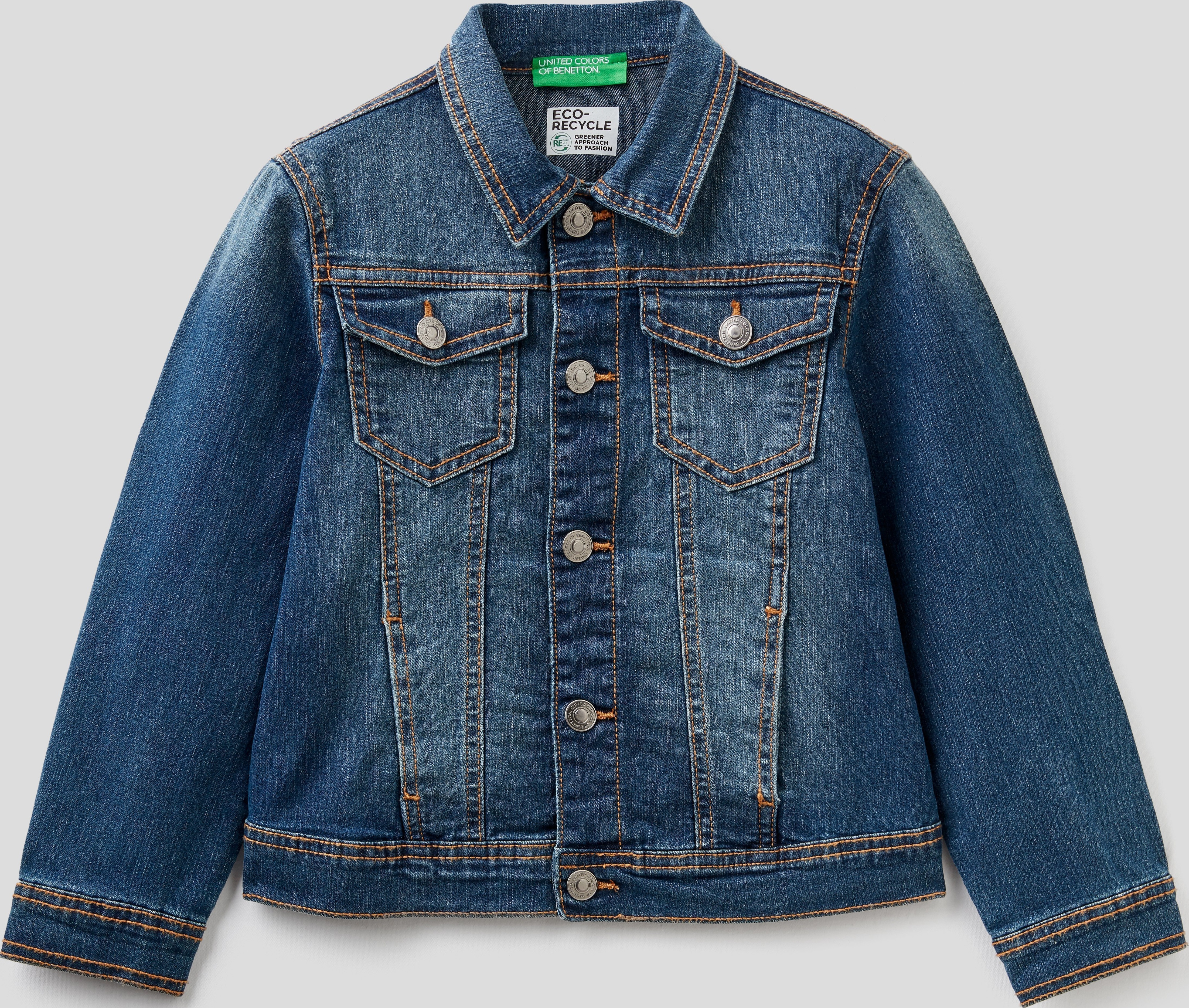 

Джинсовая куртка United Colors of Benetton 2XA253HM0.K-901 XL 150 см