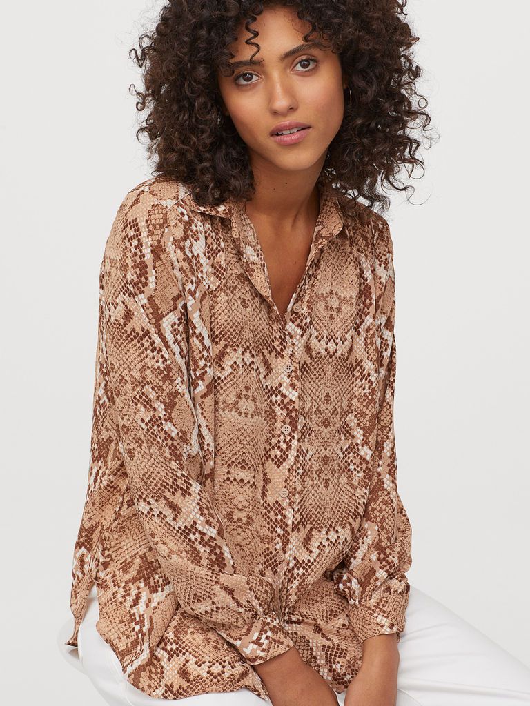 

Блузка H&M 060697054 36 Змеиный принт