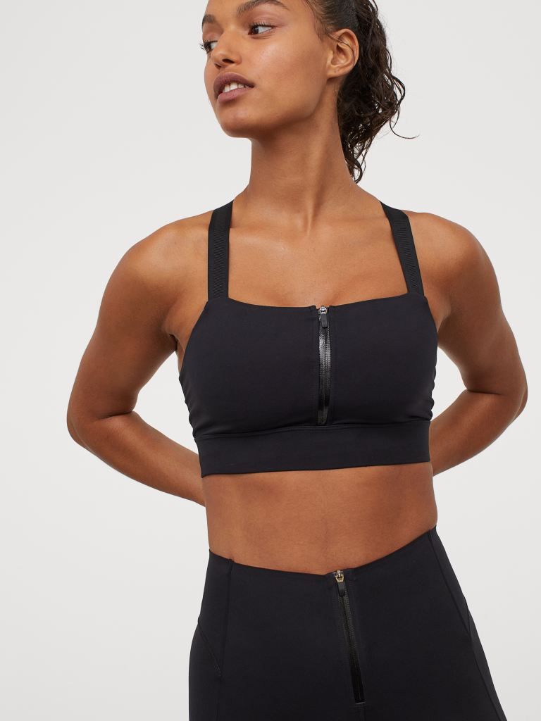 

Спортивный топ H&M 060894355 M Черный