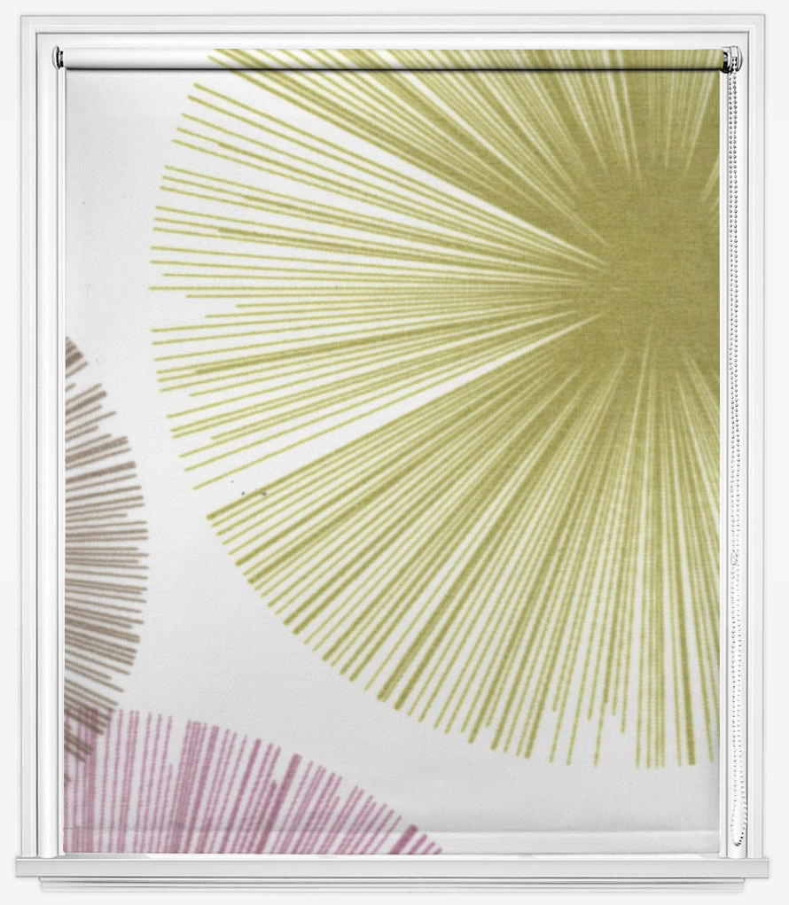 

Тканевые ролеты JST Roller Shades 172 110*200 см белый - розовый