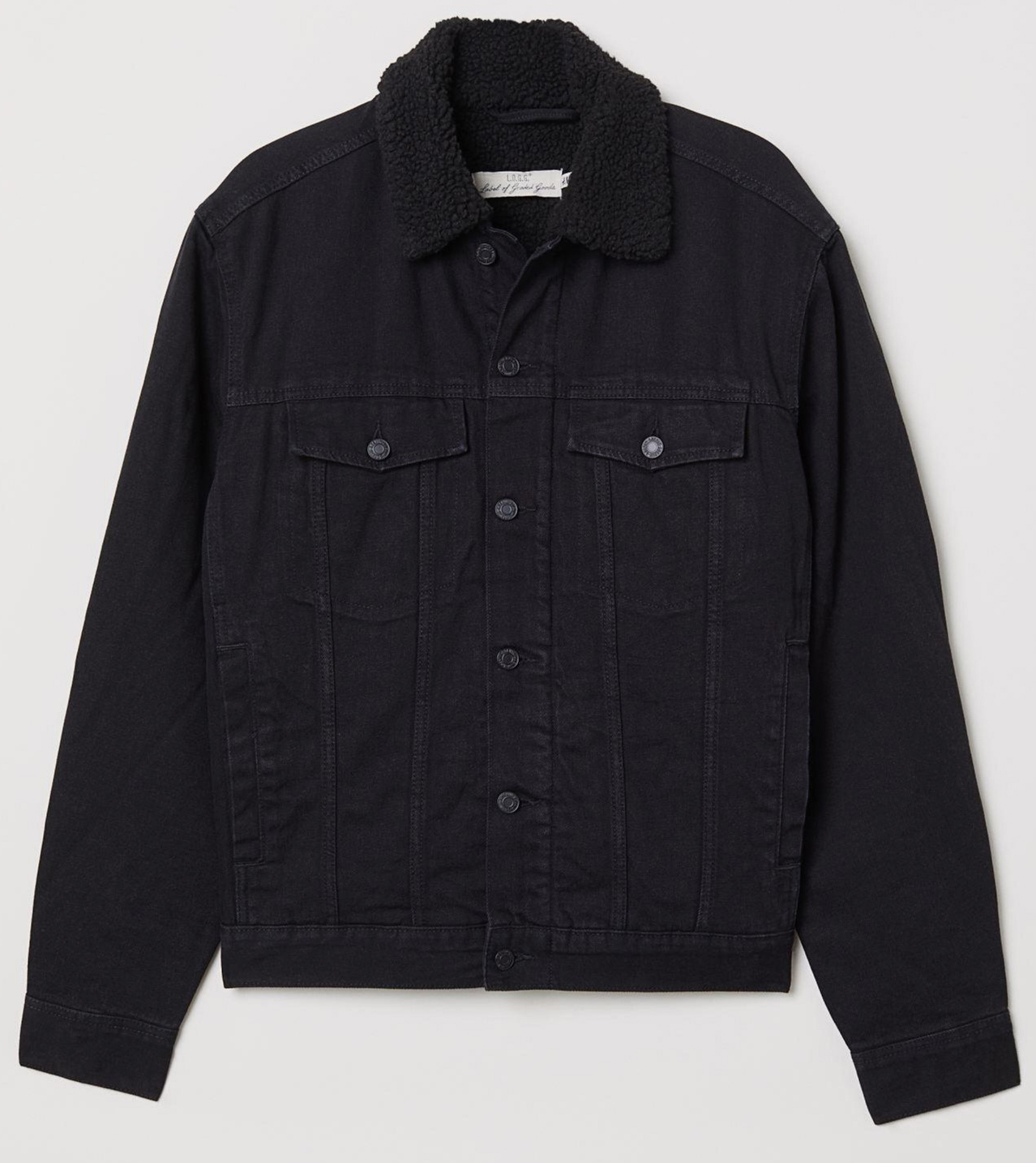 

Джинсовая куртка H&M 5515041-AAAD XS Черная