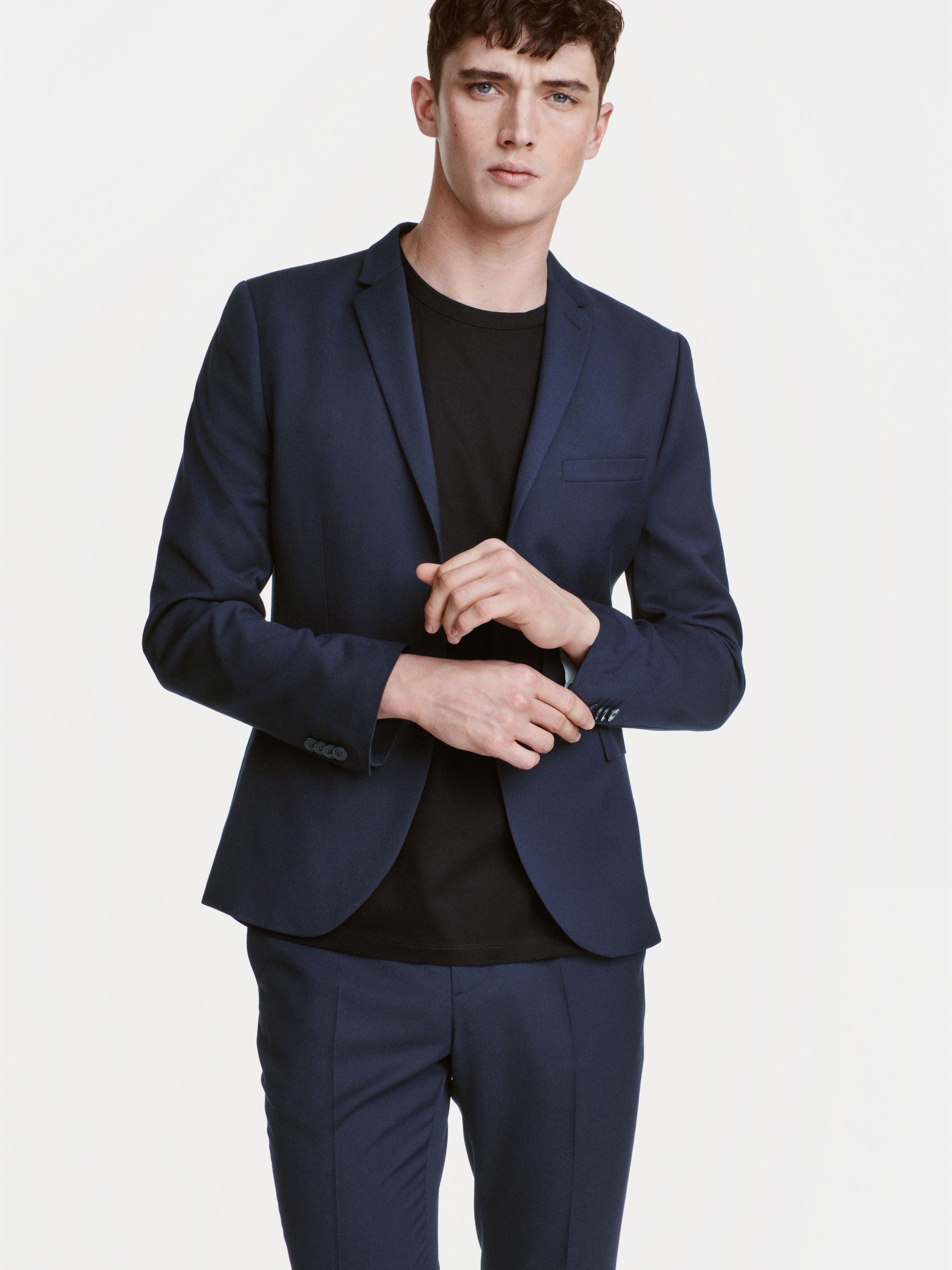 

Пиджак H&M 3295814-AAQJ 54 Темно-синий