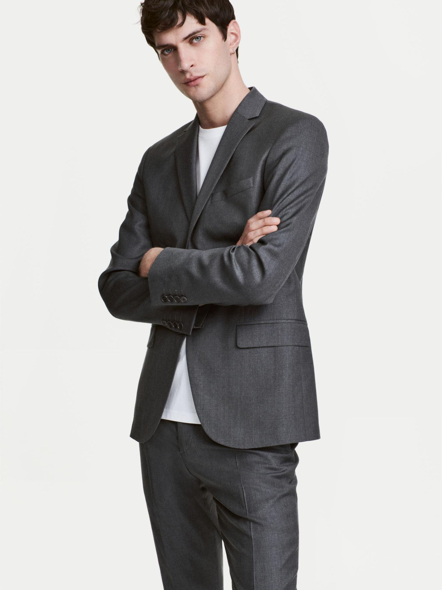 

Пиджак H&M 4402895-ACXW 56 Темно-серый