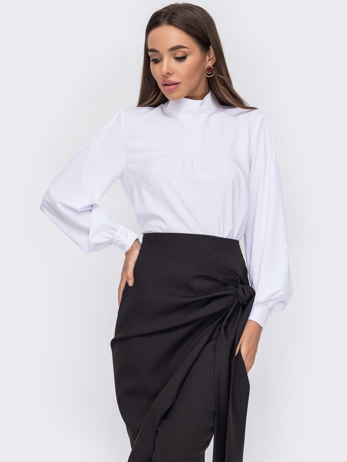 

Блузка Dressa 52882  Белая, Блузка Dressa 52882 48 Белая