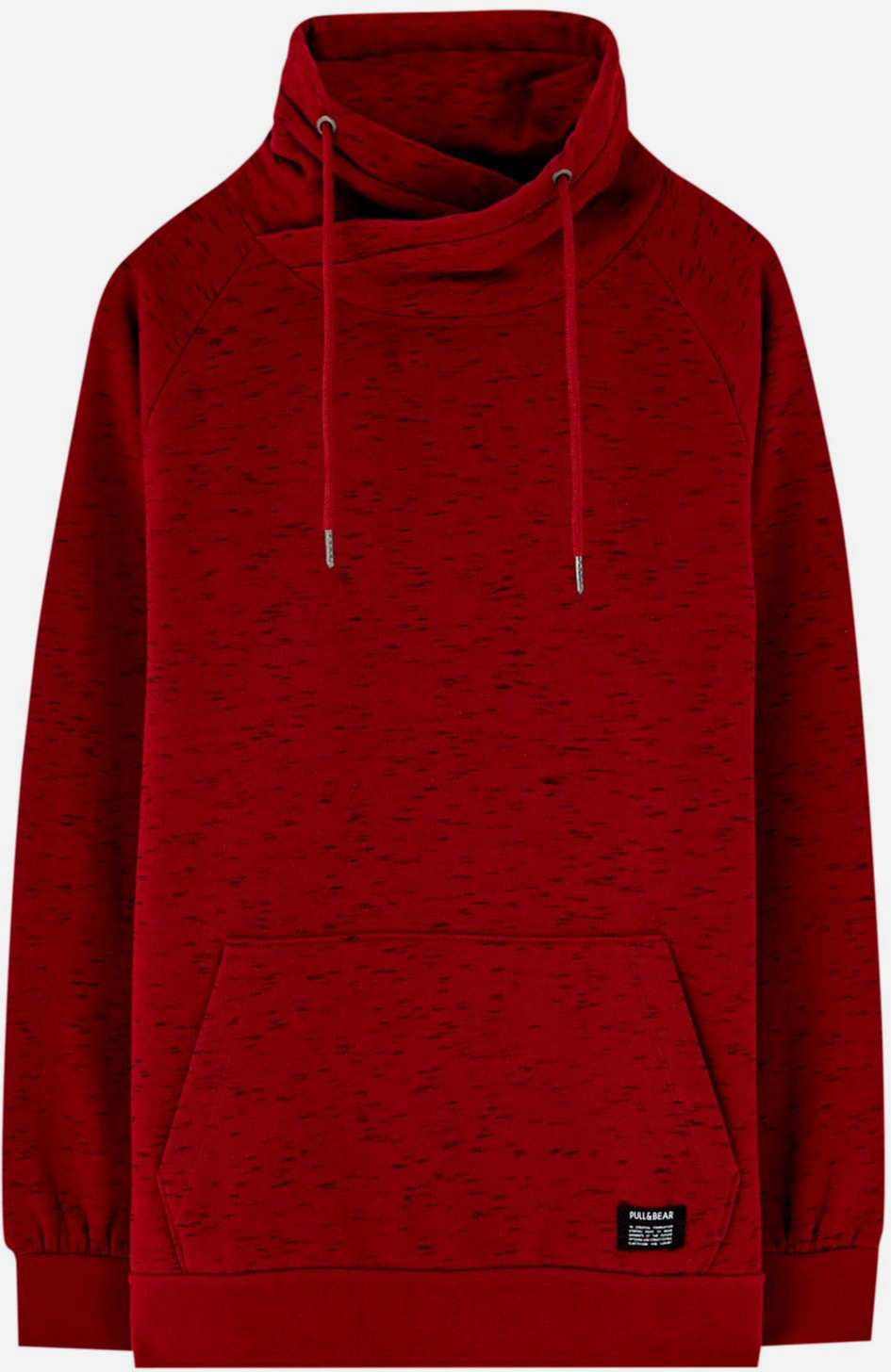 

Худи Pull & Bear 9595/519/606-ACAR XL Бордовое с черным