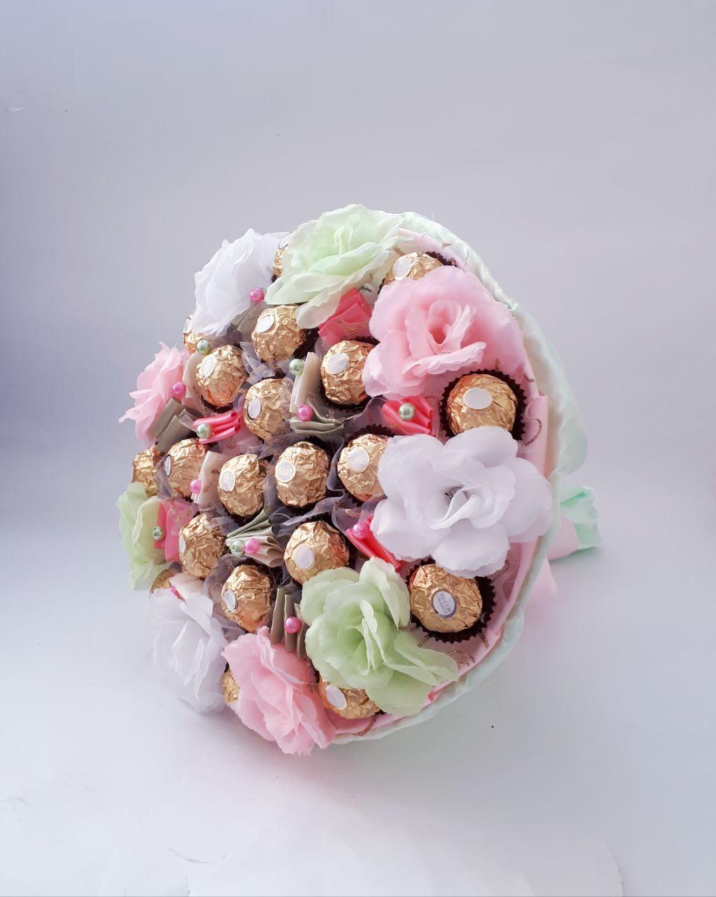 

Букет из конфет Ferrero Rocher Розовый РР 1633 р