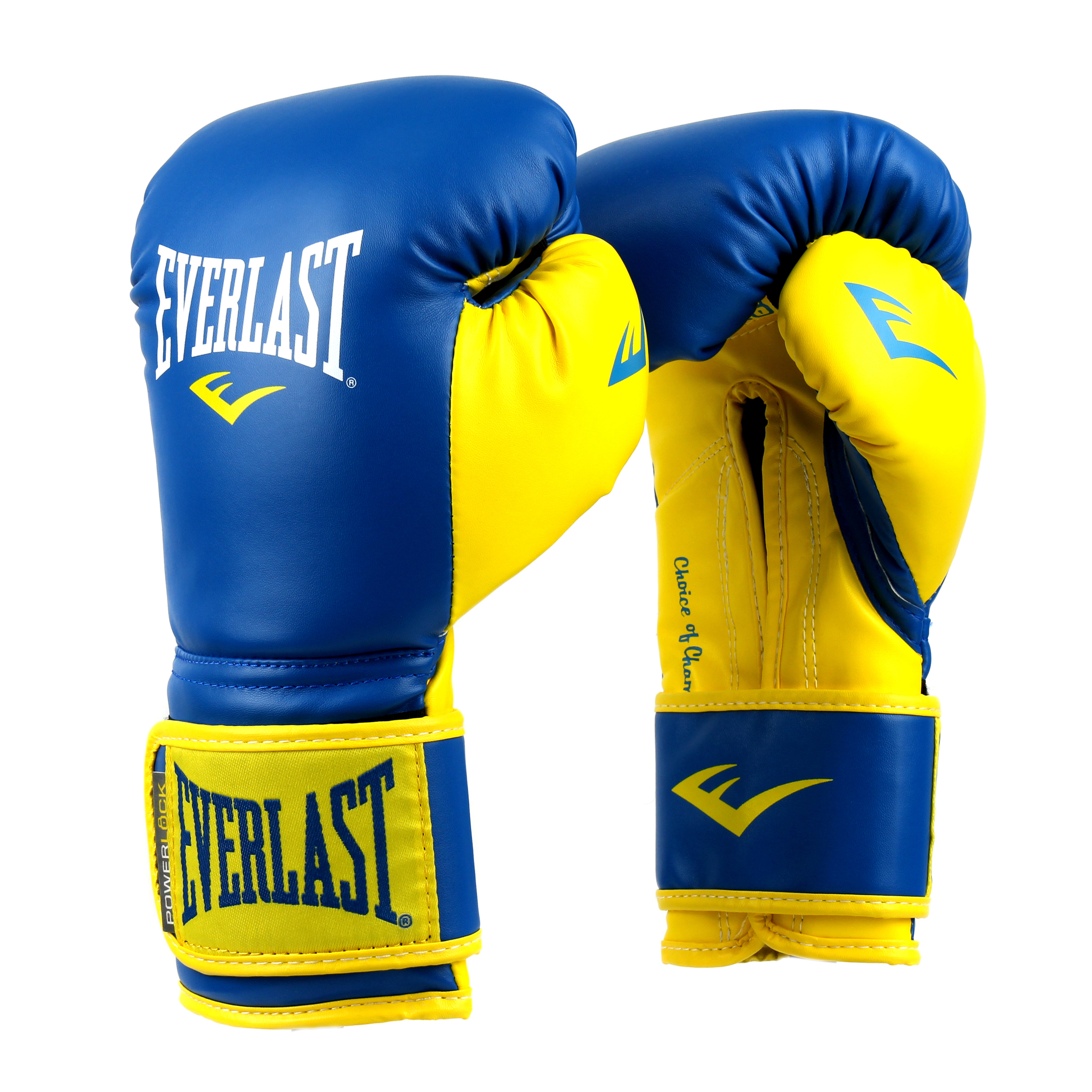 

Боксерские перчатки Everlast Powerlock Synthetic вес 16 унций Сине-желтые PYBY16