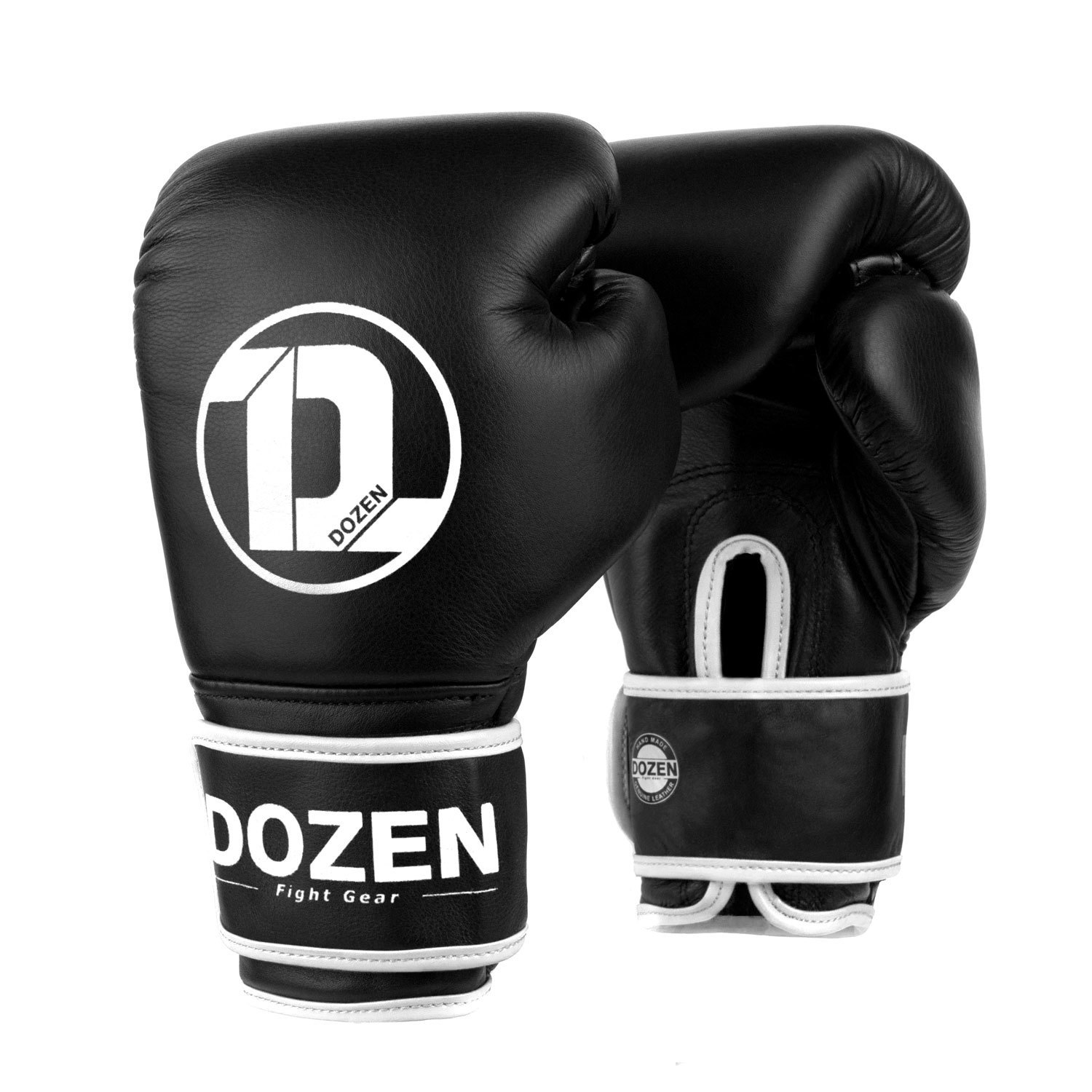 

Боксерские перчатки Dozen Monochrome Training Boxing Gloves вес 16 унций Черно-белые DZN-BG201025