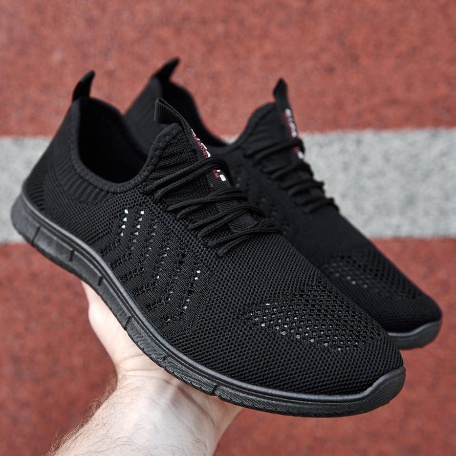 

Мужские легкие летние кроссовки из черного текстиля GIPANIS 42 р. 27,5 см