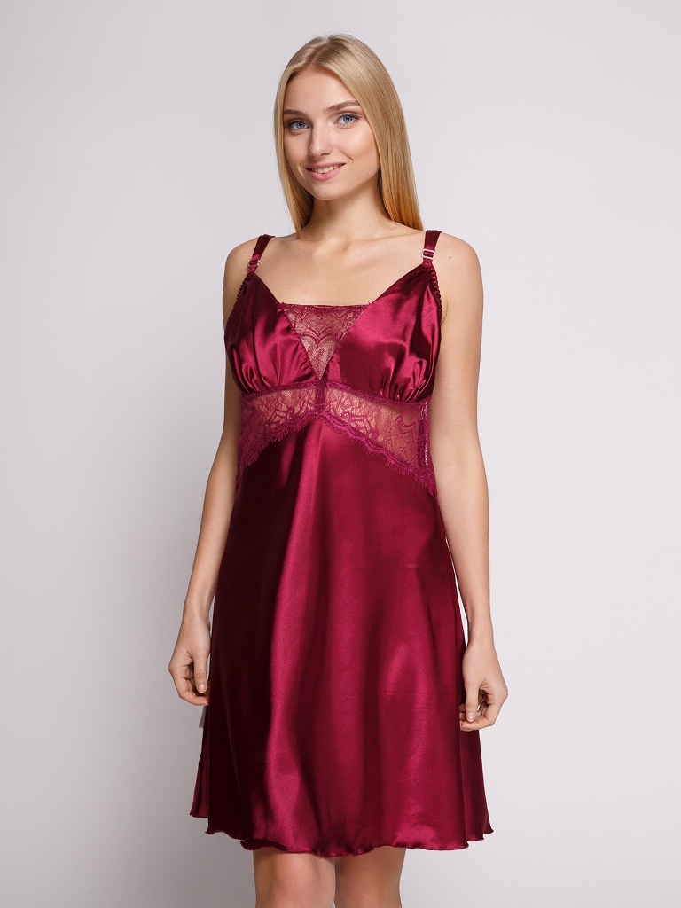 

Женская сорочка шелк Serenade 1212 бордовый 4-XL 06971003
